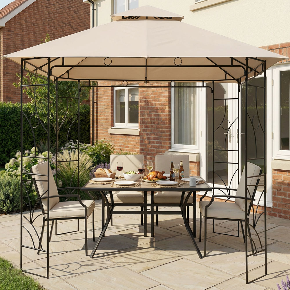 Outdoor Essentials Arosa 2.5 x 2.5m Steel Gazebo Image 4