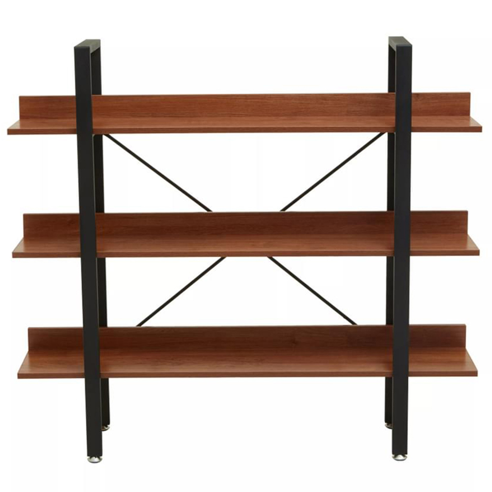 Premier Housewares Laxton 3 Shelf Red Pomelo Bookshelf Image 3