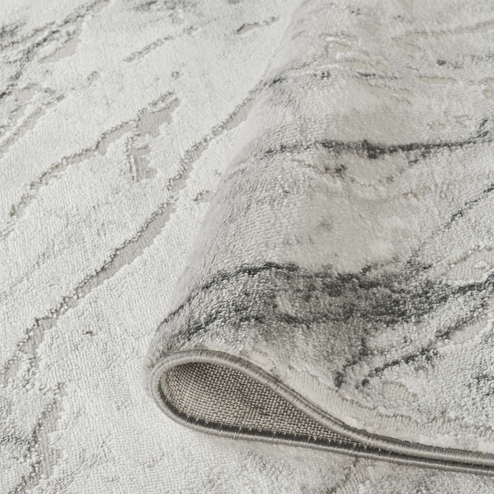 Desire Rugs Novu Valley Grey Modern Abstract Metallic Sheen Rug 200 x 290cm Image 4