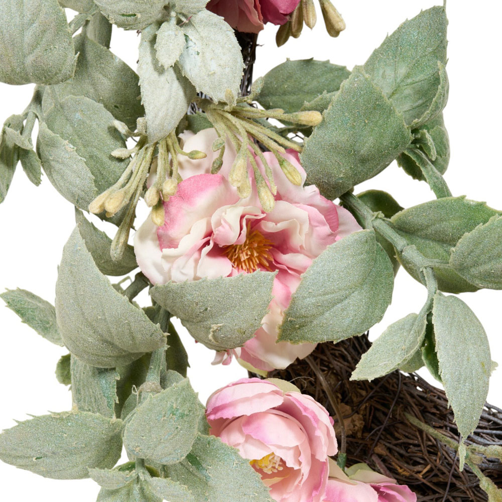 Pink Peony Wreath Image 3
