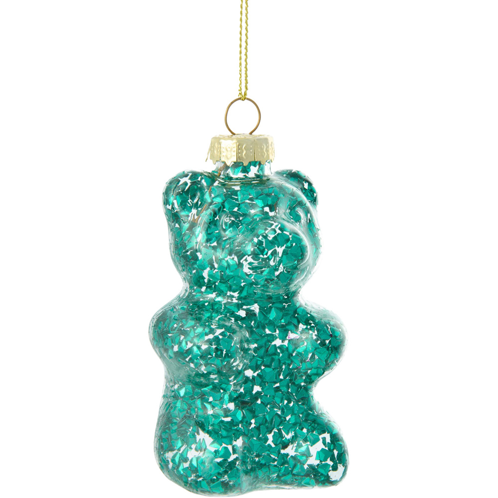 Glittery Bear Hanging Decoration Image 4