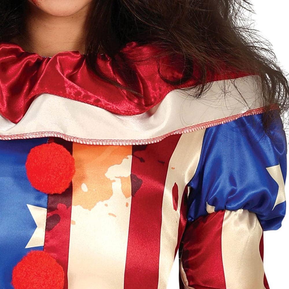 Fiestas Guirca Red and Blue Patriot Clown Halloween Costume Large 42 to 44 Years Image 3