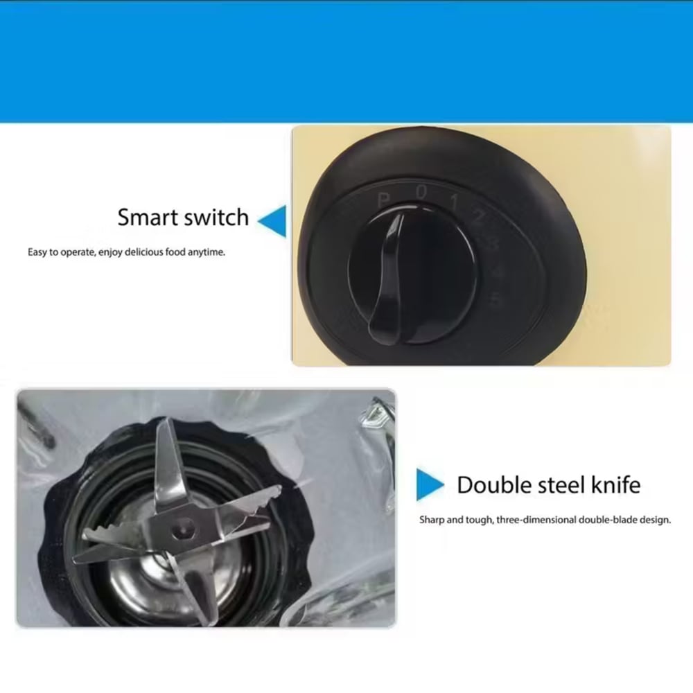 Alivio Bistro Chef 2-in-1 Beige Mixer Blender 850W Image 8