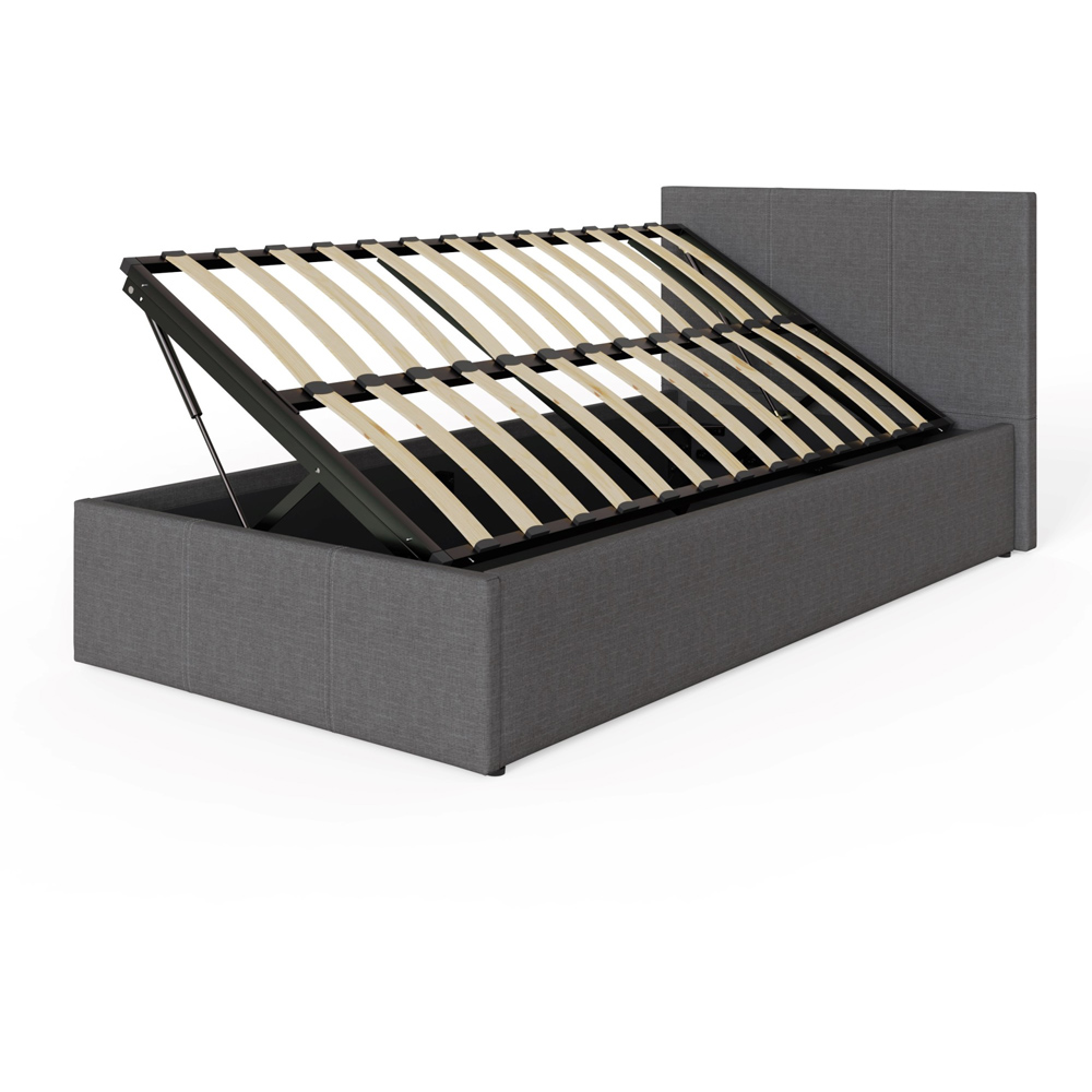 GFW Single Grey Side Lift Ottoman Bed Image 6