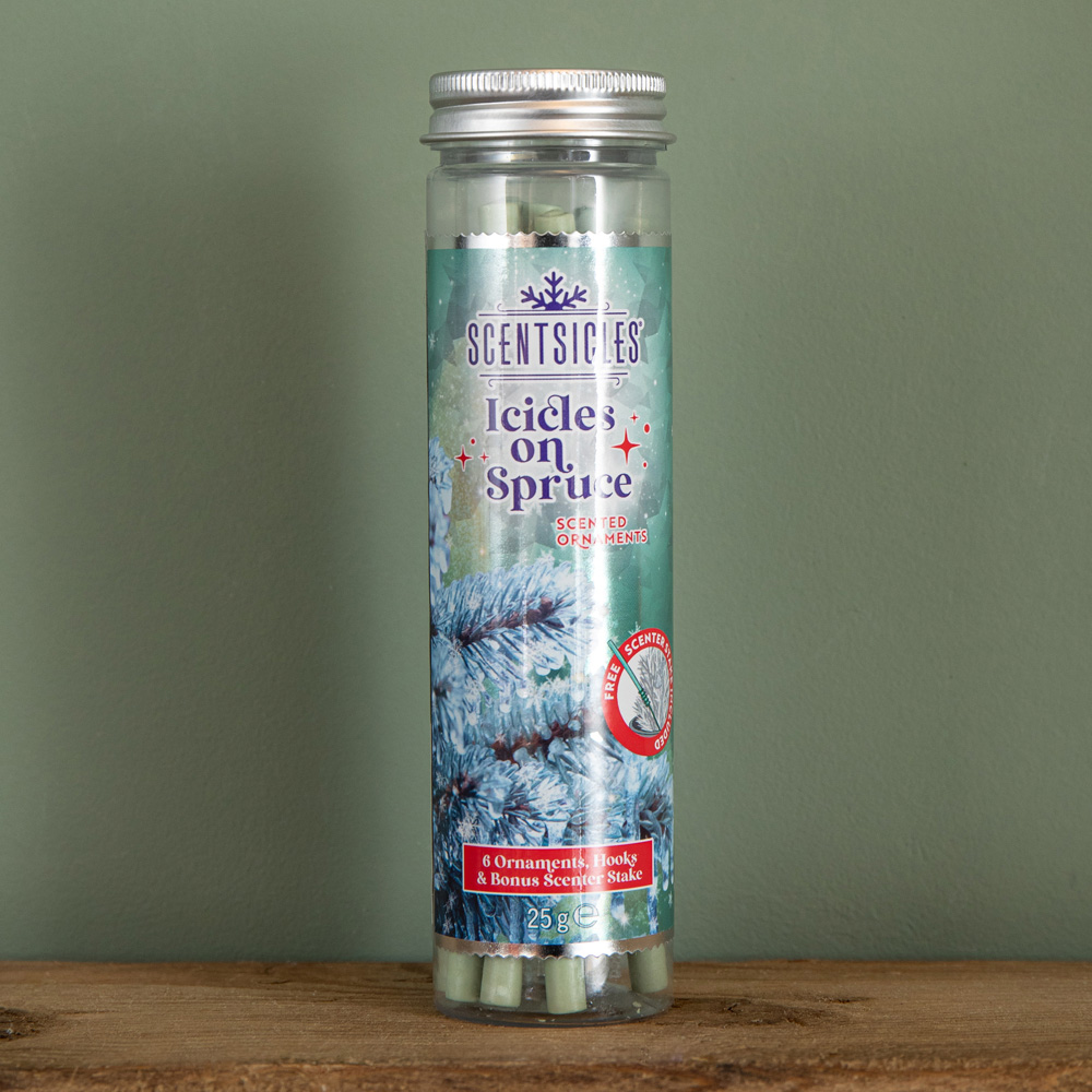 Samuel Alexander Icicles on Spruce Scented Christmas Scentsicles with Hooks 25g Image 6