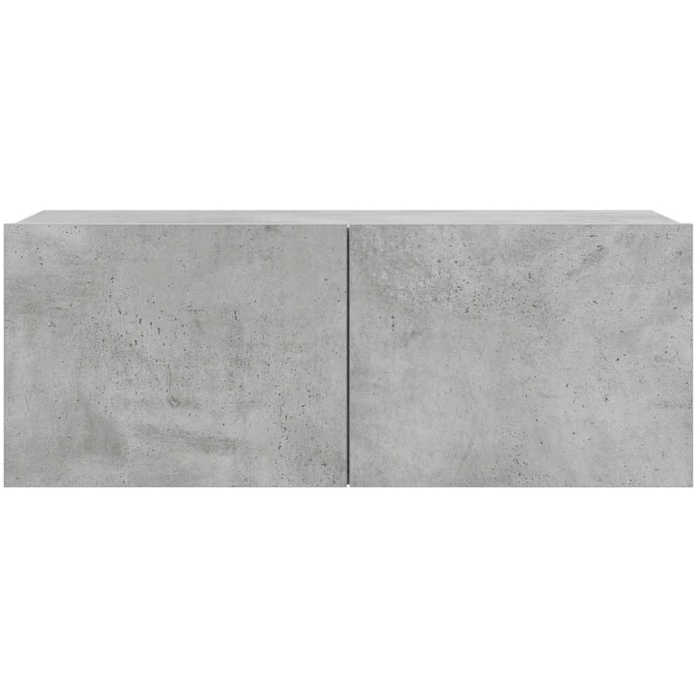 vidaXL 7 Door Concrete Grey Wall Mounted TV Cabinet Image 5