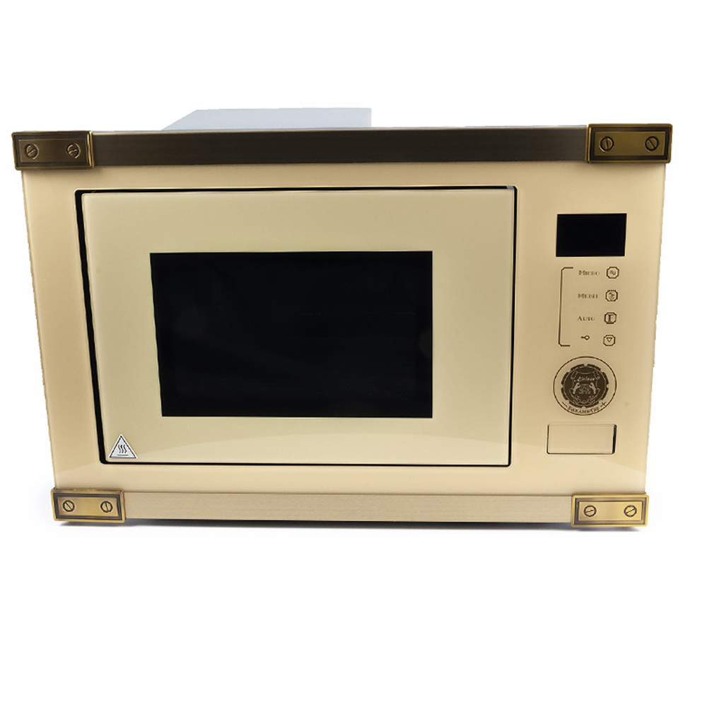 Kaiser Art Deco Ivory Glass Built In Microwave Oven 900W Image 3