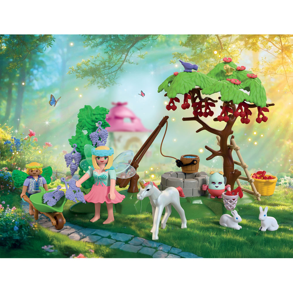 Playmobil Fairy Garden with Unicorn Foal Play Set Image 5