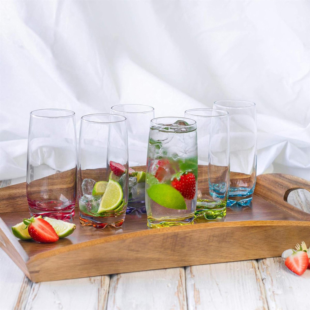 Neo Multicoloured Highball Glass 6 Pack Image 2