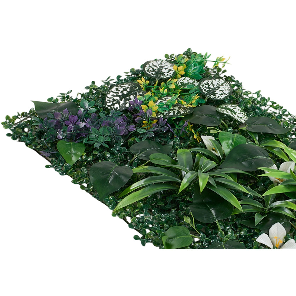 Living and Home Green Assorted Artificial Foliage Wall Panel 40 x 60cm Image 5
