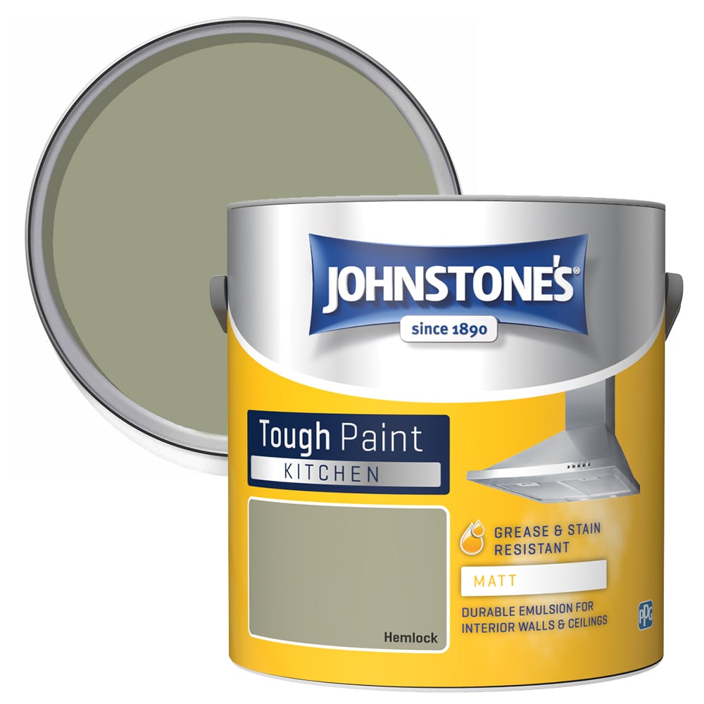 Johnstone's Kitchen Hemlock Matt Emulsion Paint 2.5L Image 1