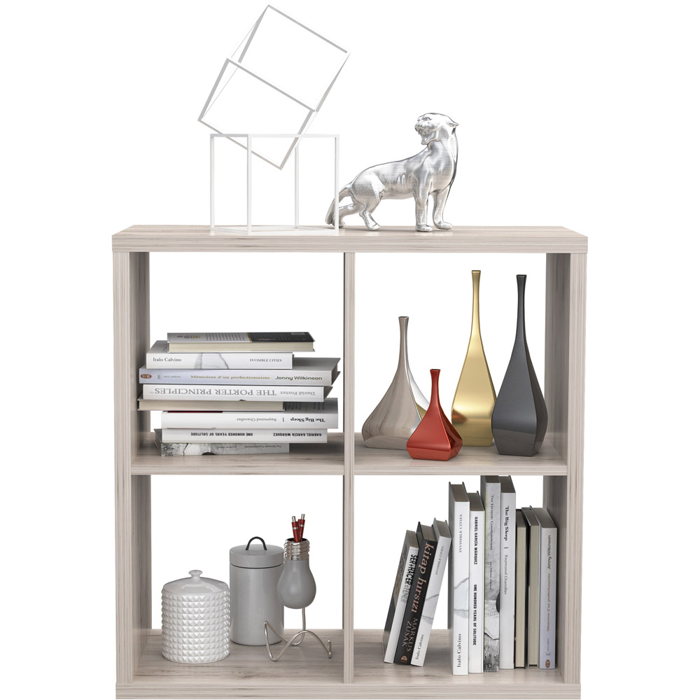 Florence Mauro 4 Shelf Sand Oak Bookshelf Image 5