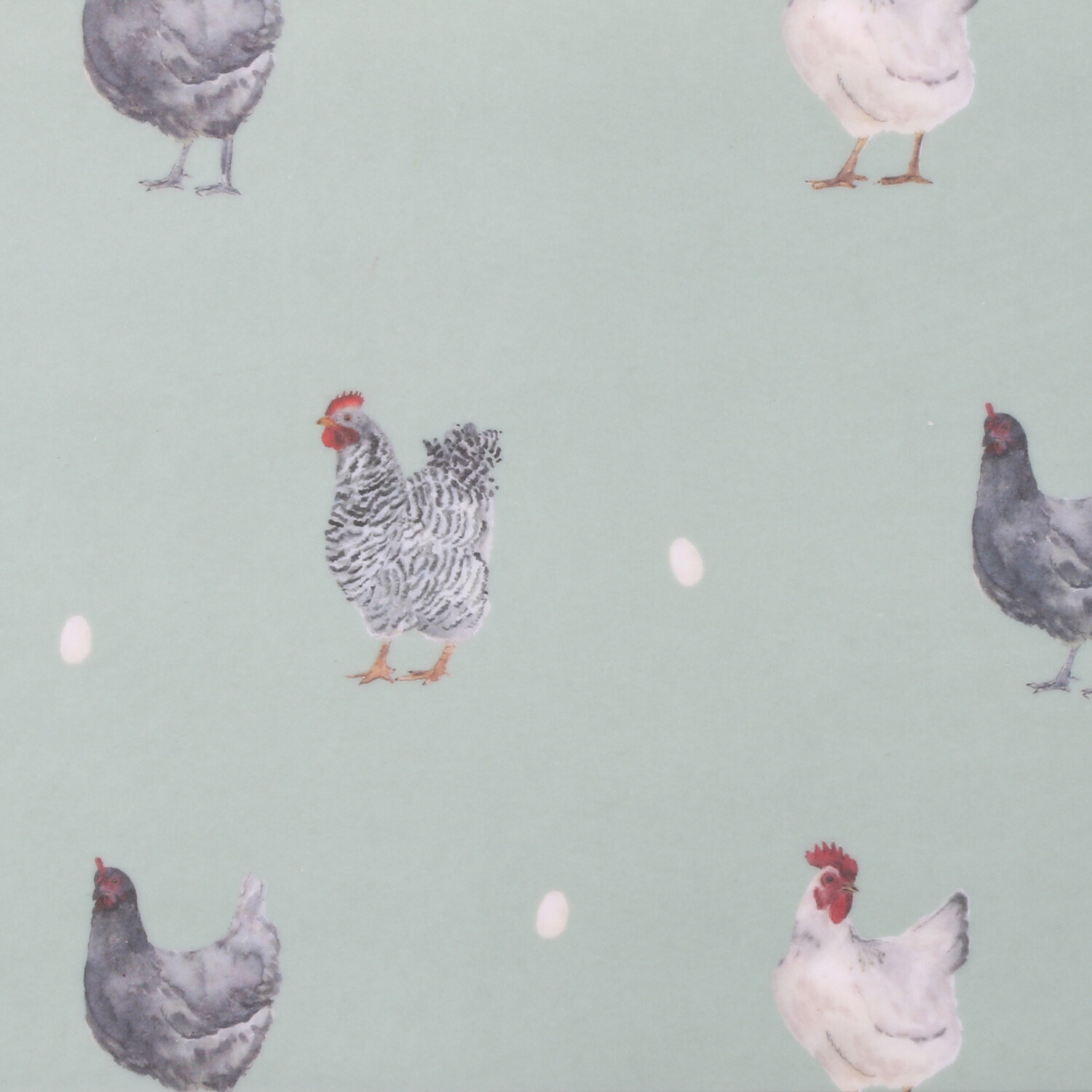 Farm Chickens Tray - Blue / Long Drinks Tray Image 3