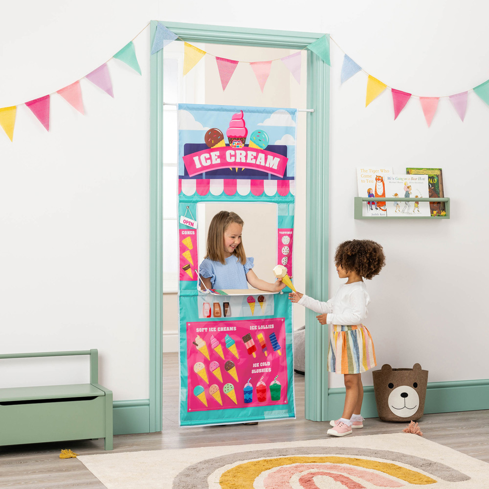 Toyrific Pop Up Playtown Ice Cream Shop Role Play Curtain Image 2