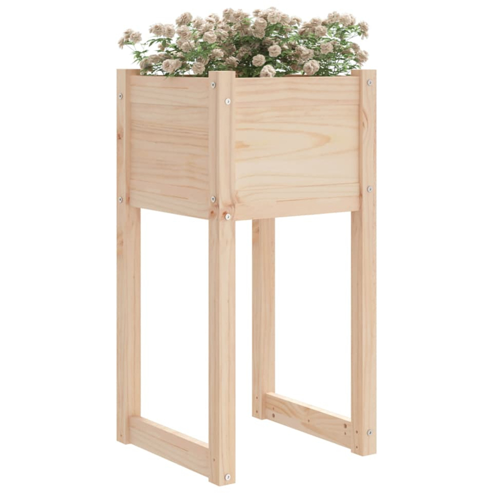 vidaXL Brown Pine Wood Garden Planter 81 x 40 x 40cm 2 Pack Image 2