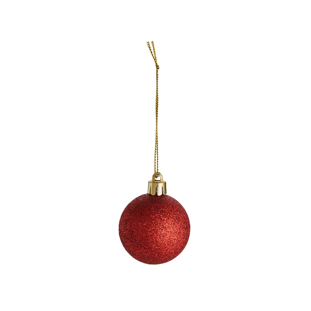 Wilko 35 Pack Large Winter Mix Red Baubles Image 8