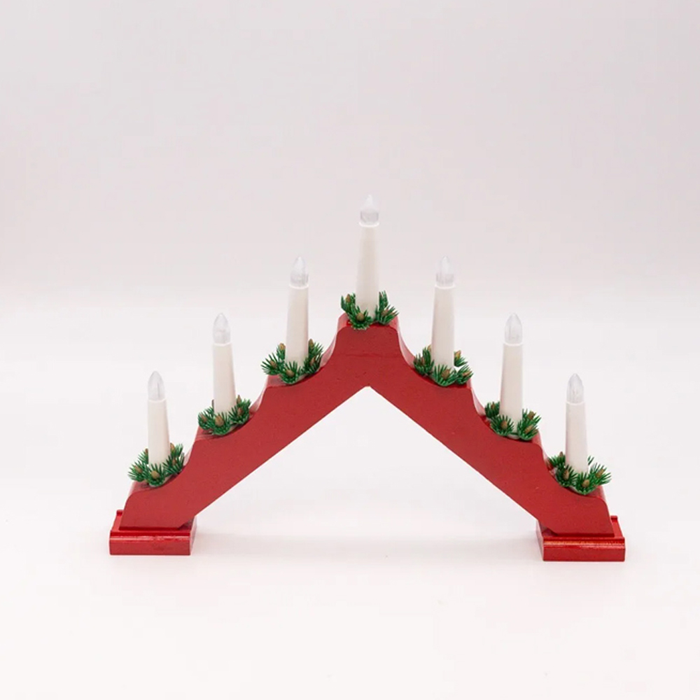 Marco Paul LED Red Candle Bridge Image 2