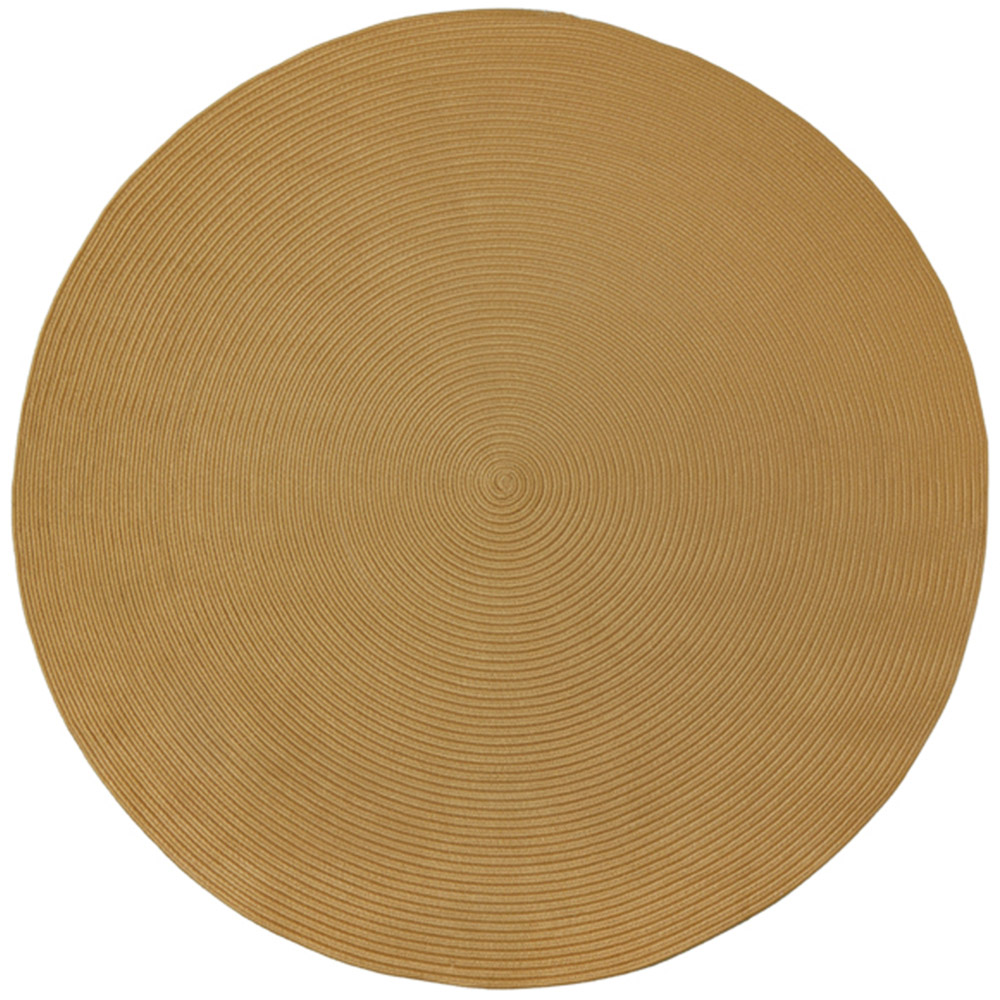 tectake Raya Round Jute Effect Boho Style Rug 160cm Image 1
