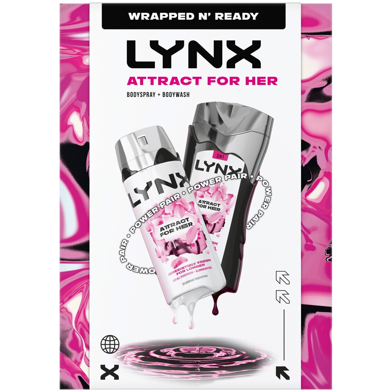 Lynx Attract for Her Body Wash and Body Spray Image 1