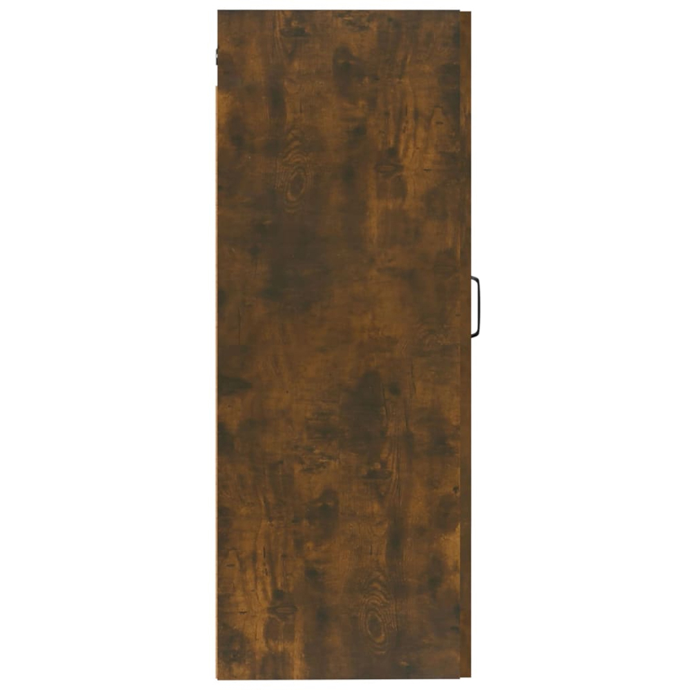 vidaXL Single Door Smoked Oak Hanging Cabinet Image 5