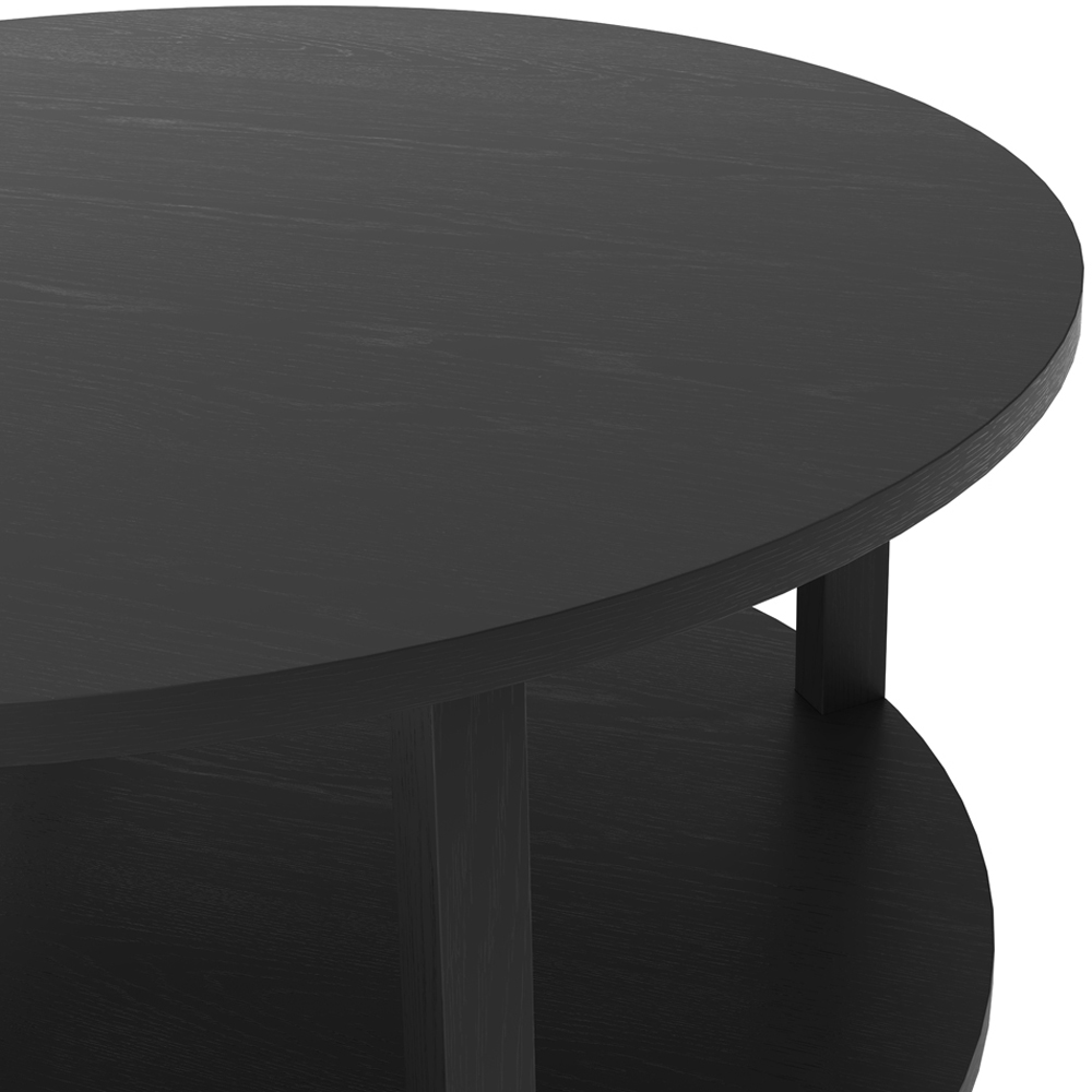 Westbrook Single Shelf Black Coffee Table Image 5