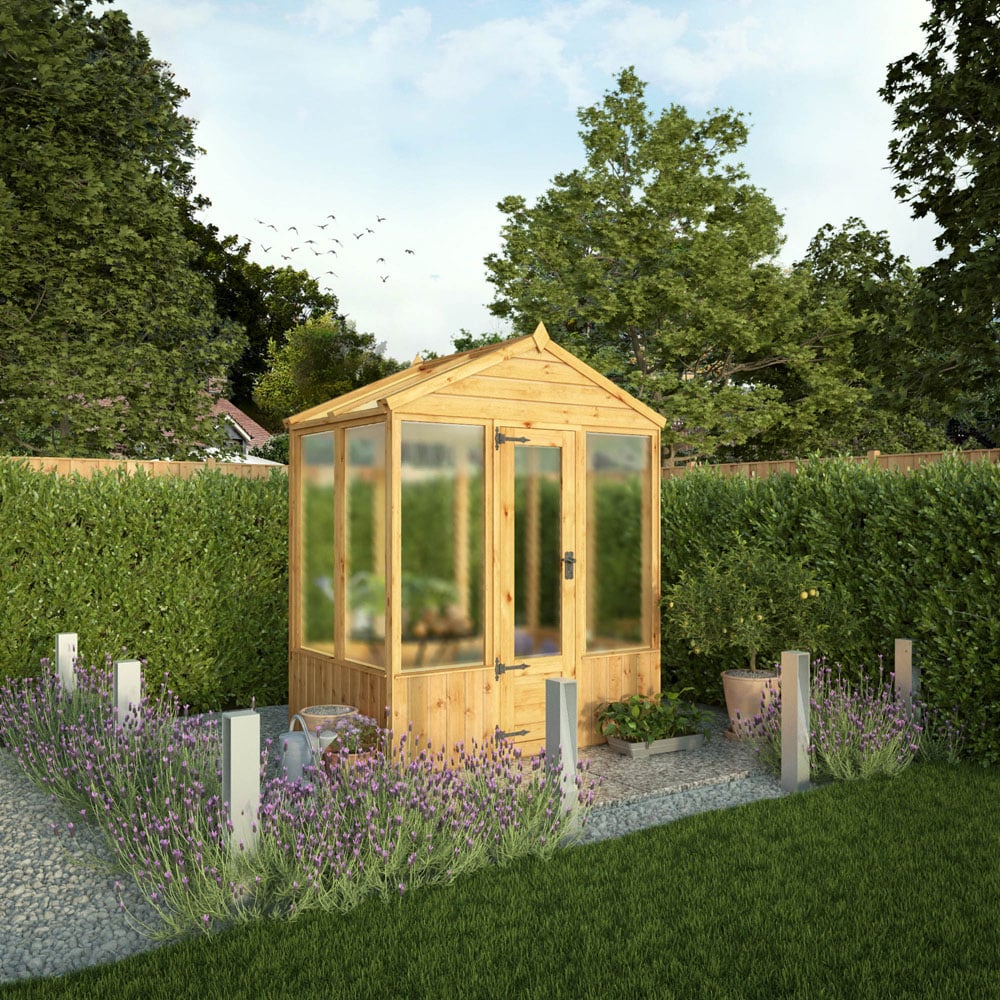 Mercia Woodsman Apex Polycarbonate 4 x 6ft Greenhouse Image 2