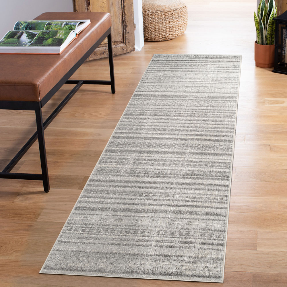 Desire Rugs Maia Grey Motif Non Slip Rug 120 x 180cm Image 6