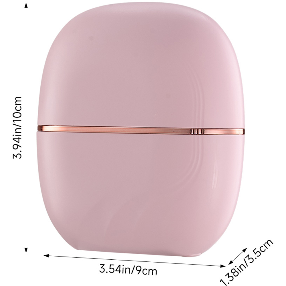 Living and Home Pink Mini Cordless Rechargeable Hair Straightener Brush 25W Image 5