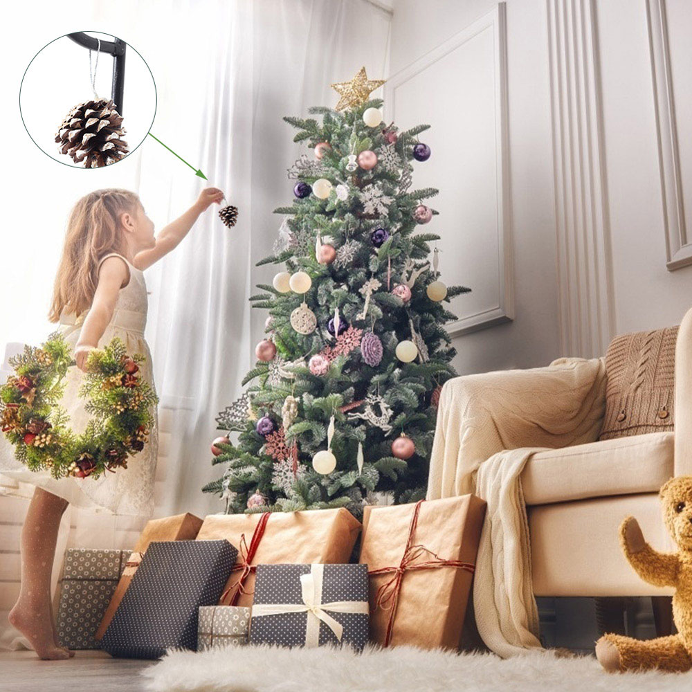 Living and Home Dyed Pine Cone Ornament 30 Pack Image 8