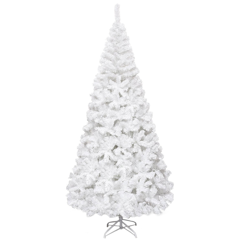 Costway White Artificial Christmas Tree 7ft Image 1