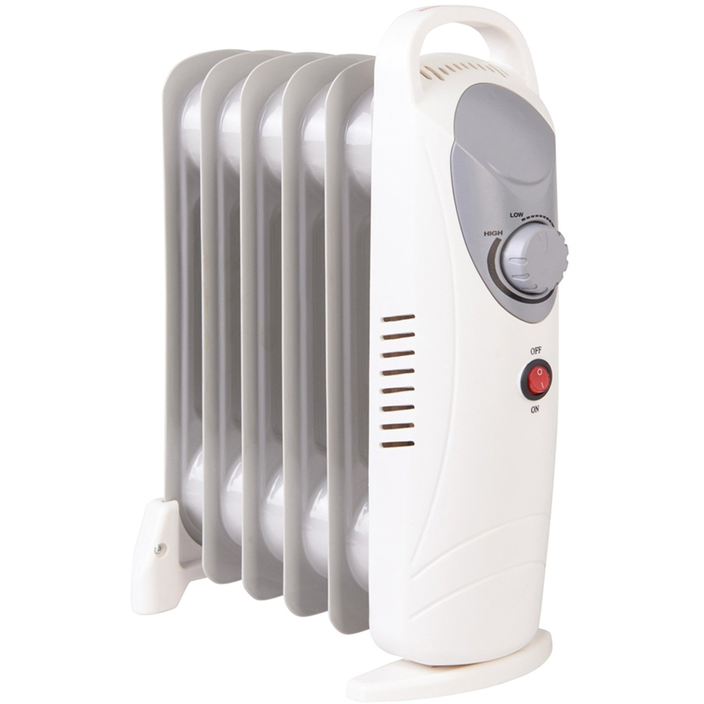 Okenni Radiator White 6 Fin Mini Oil Filled Radiator | Wilko