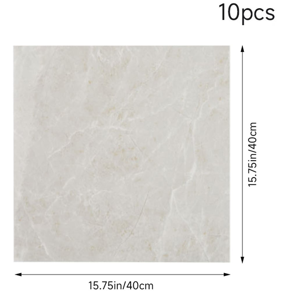 Living and Home Marble Patterned Light Beige PVC Self Adhesive Wall Sticker 10 Pack Image 9