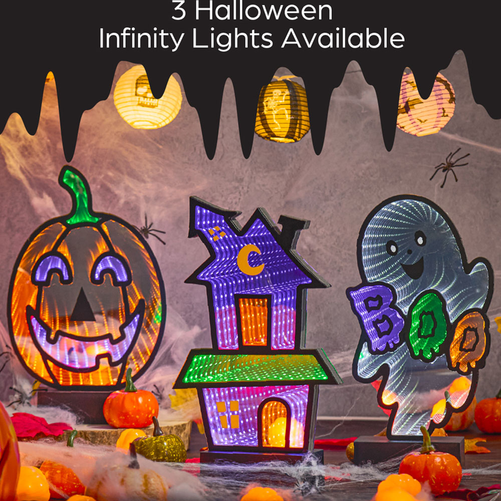 Benross LED Infinity Spooky House Halloween Decoration 28cm Image 7