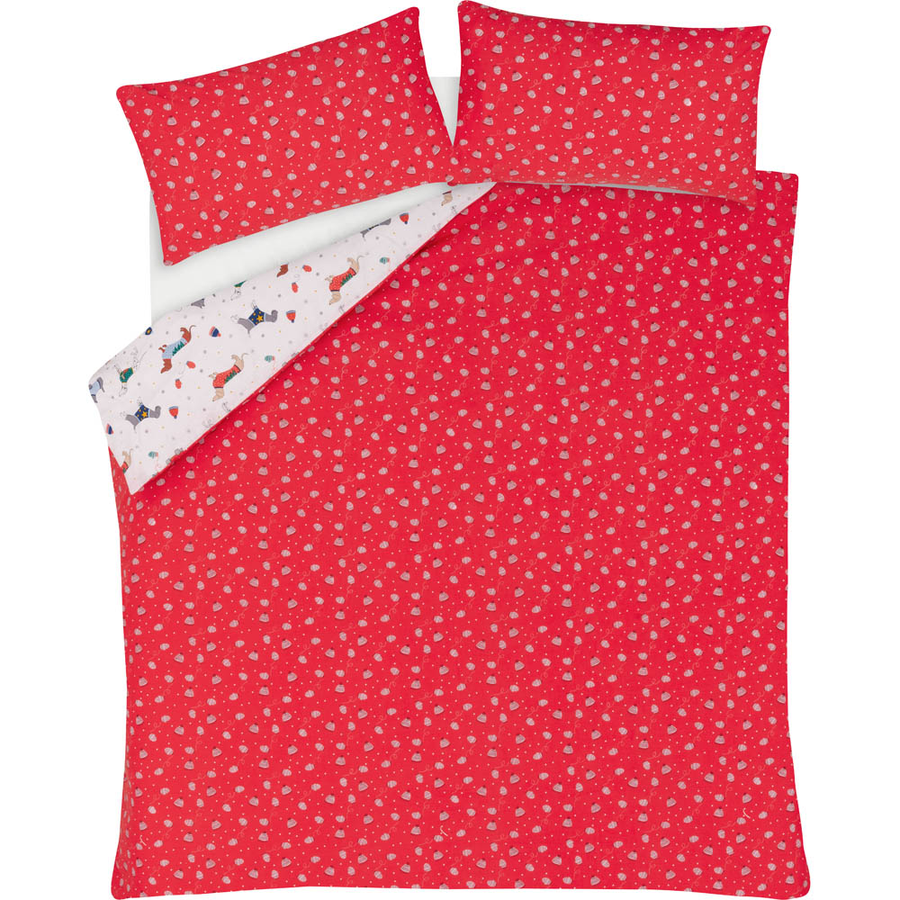 Smart Living King Size Christmas Jumper Dogs Duvet Set Image 7