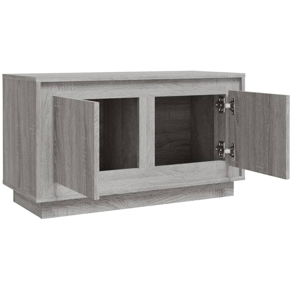 vidaXL 2 Door Concrete Grey TV Cabinet Image 4