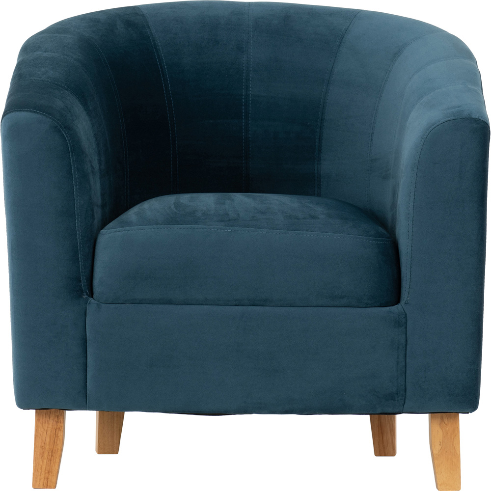 Seconique Sapphire Blue Velvet Tempo Tub Chair