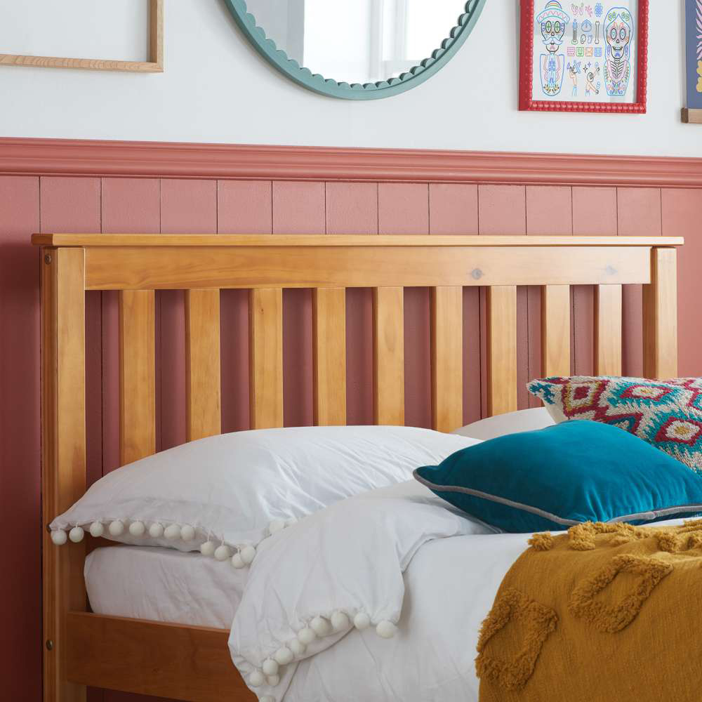 Denver Small Double Pine Wooden Bed Image 7