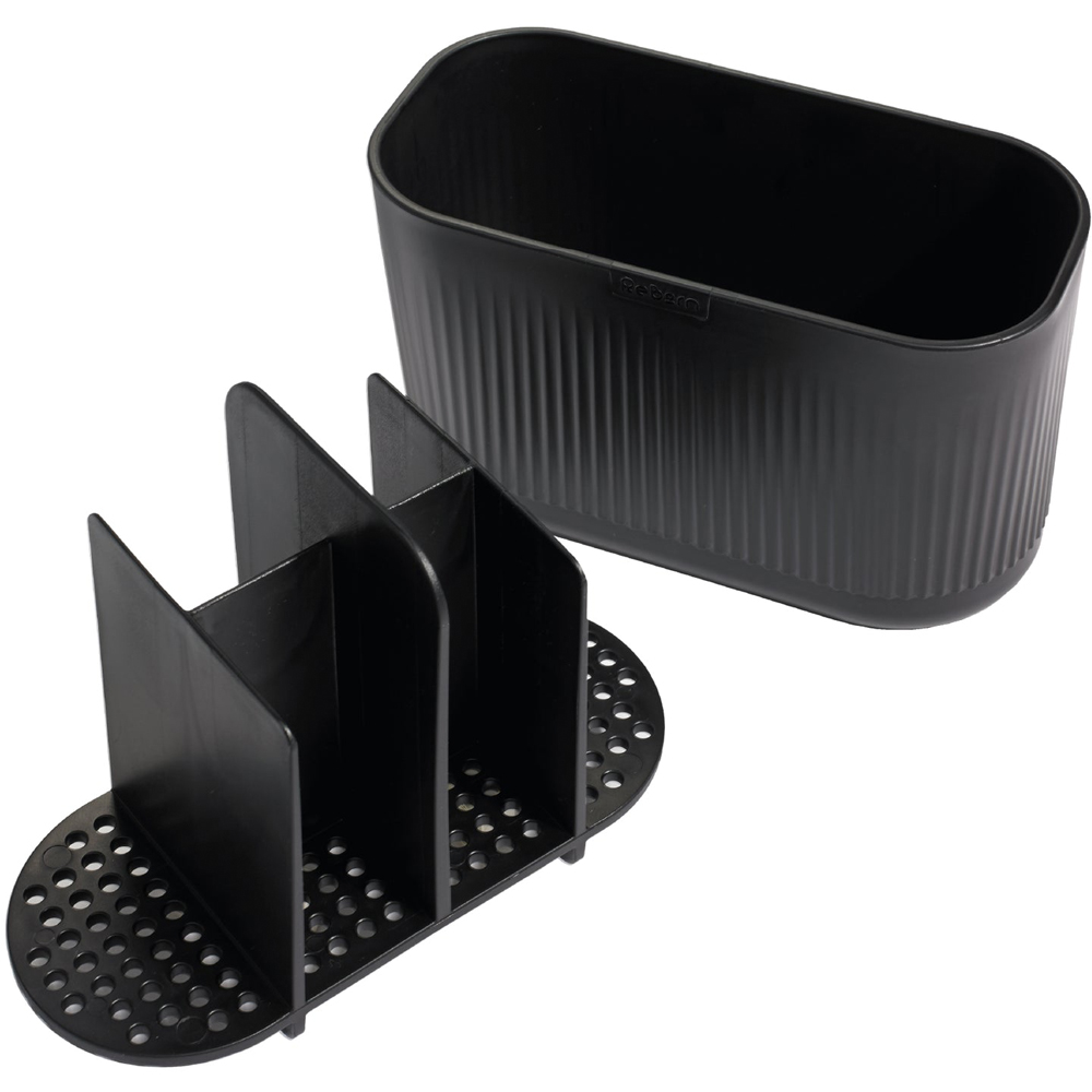 ReBorn Dark Grey Large Recycled Plastic Bathroom Caddy Image 6
