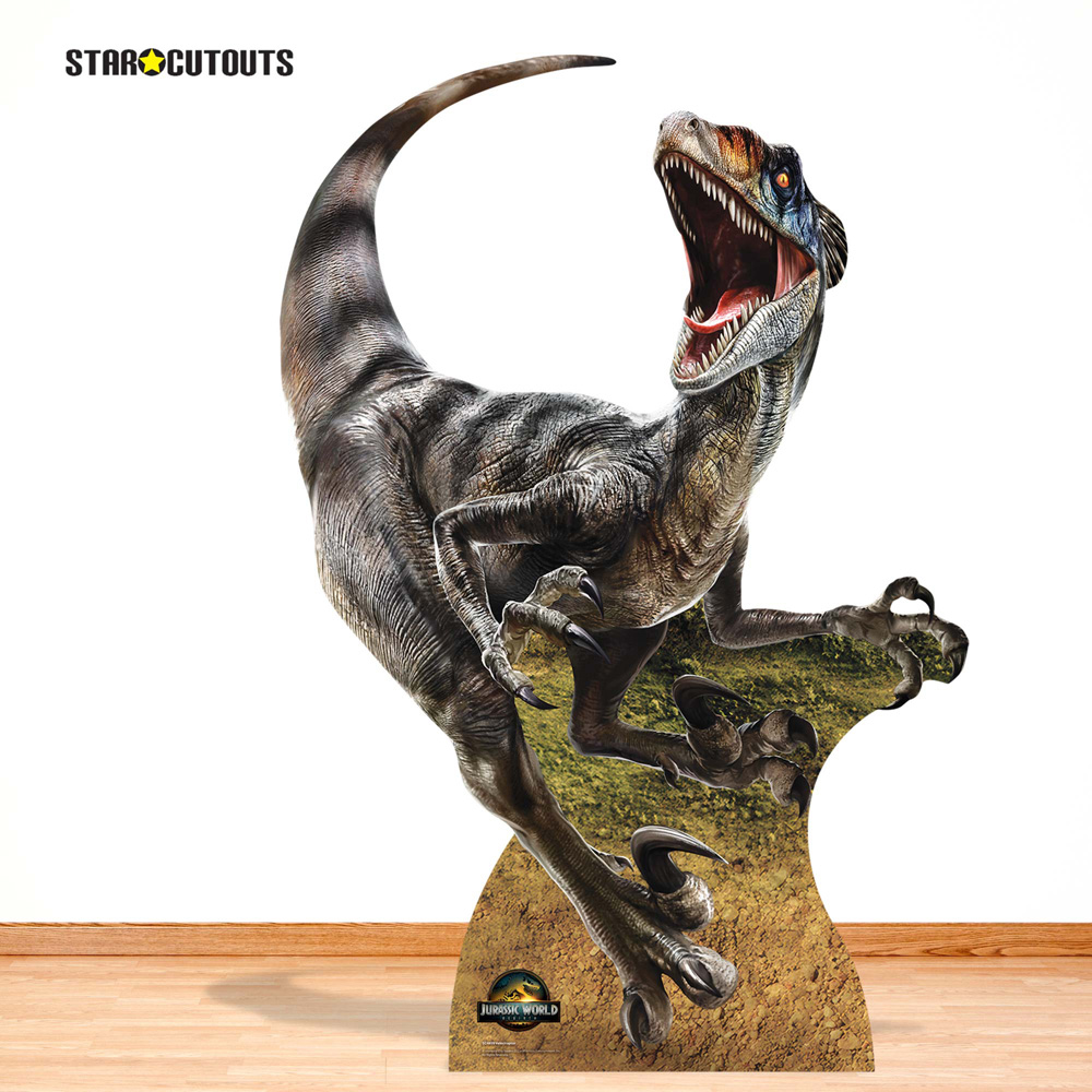 Star Cutouts Jurassic World Rebirth Velociraptor Dinosaur Cardboard Cutout 5ft Image 2