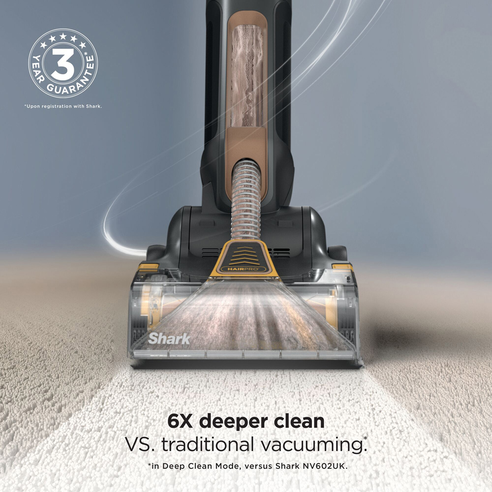 Shark EX550UKT Black HairPro Upright Carpet Cleaner Image 3