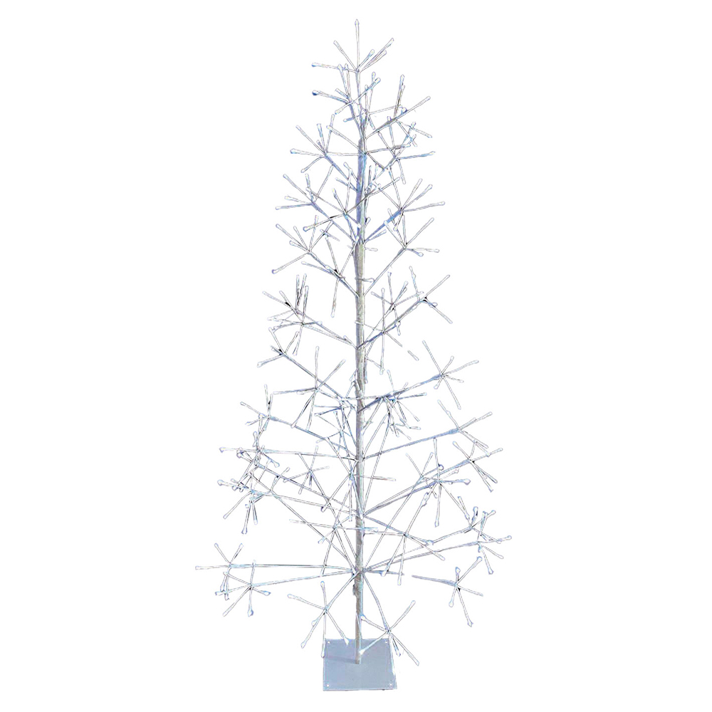 Shatchi White LED Pre-Lit Twig Christmas Tree 6ft Image 1