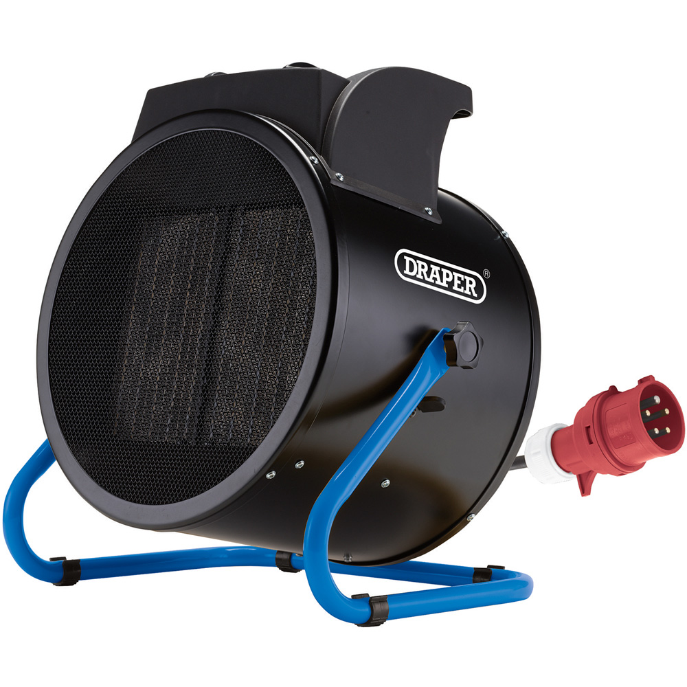 Draper PTC Black Electric Space Heater 9000W Image 1