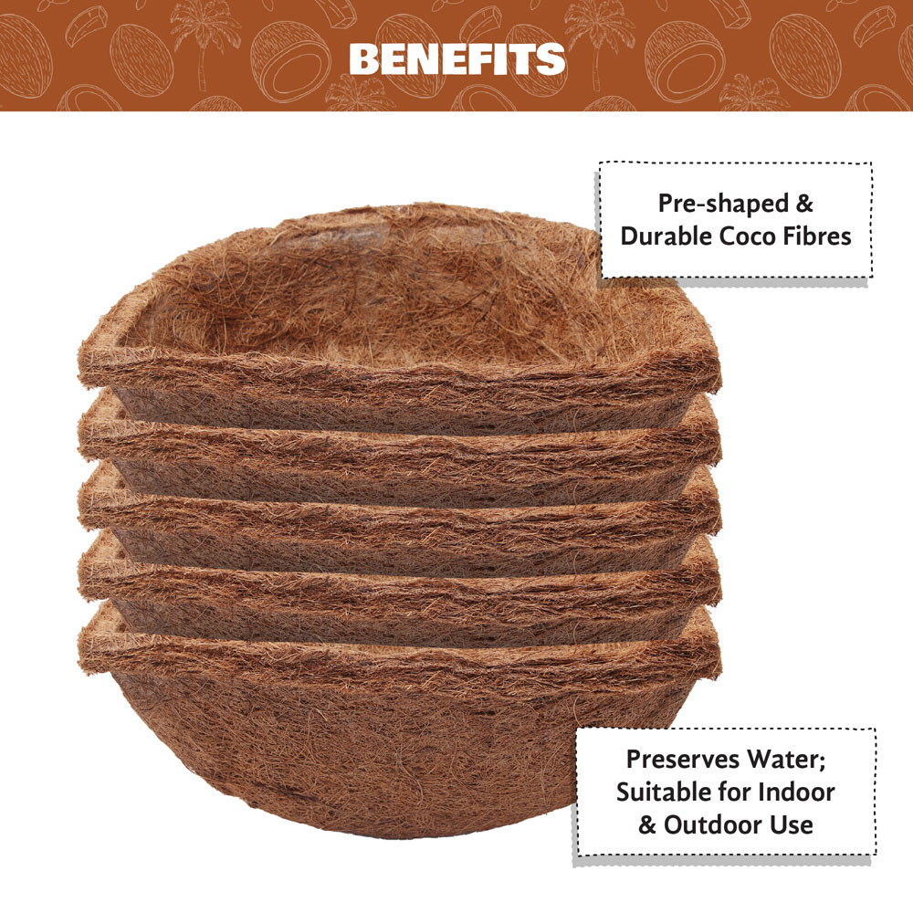 Coco & Coir Coco Wall Manger Liner 40cm Image 3