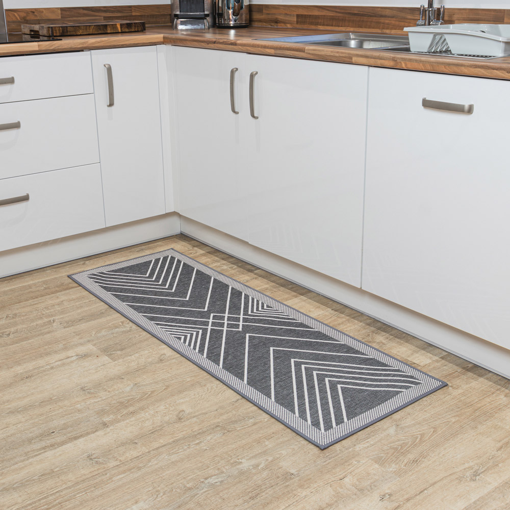 JVL Expression Stripes Rubber Backed Door Runner 50 x 150cm Image 8