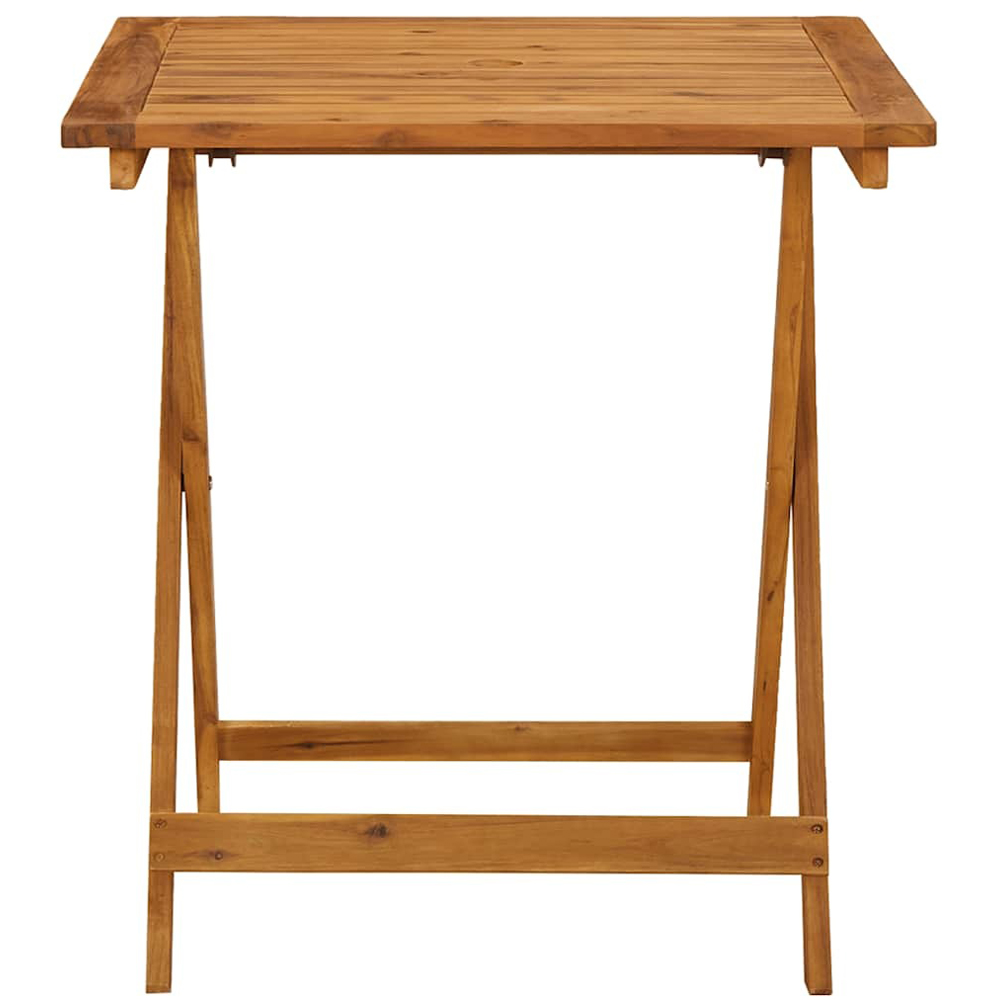 Walplus Natural Solid Acacia Wood Garden Table Image 3