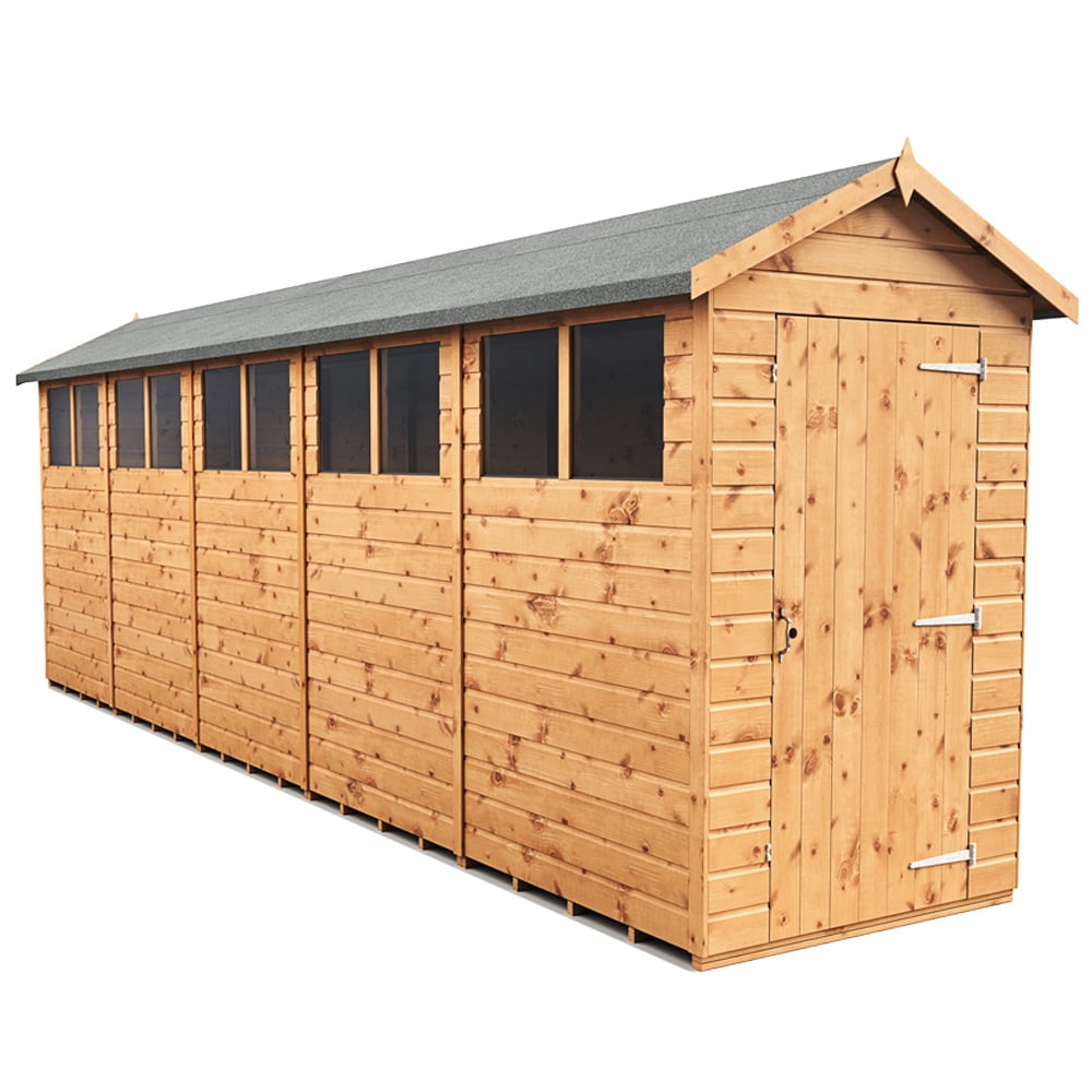 Empire Sheds 4 x 20ft Tongue and Groove Wooden Apex Garden Shed Image 1