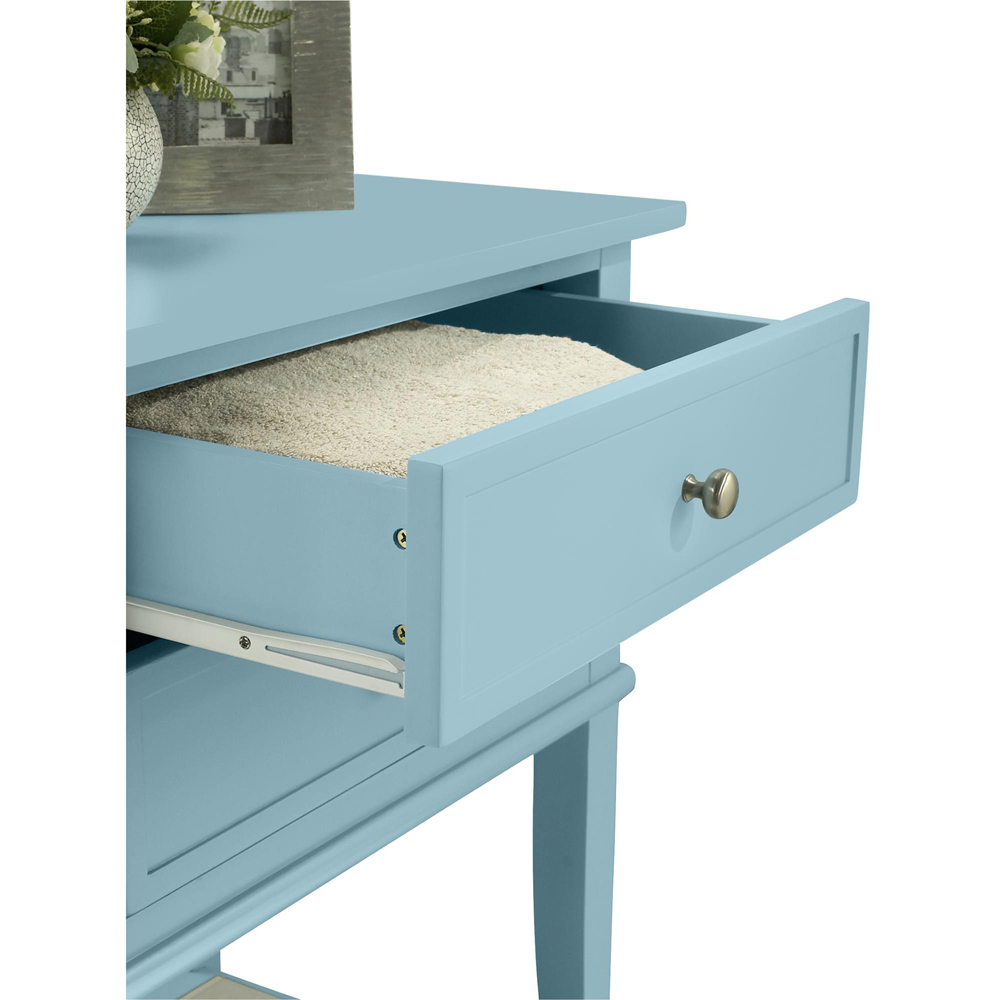 Dorel Franklin 2 Drawer Blue Accent Table Image 5