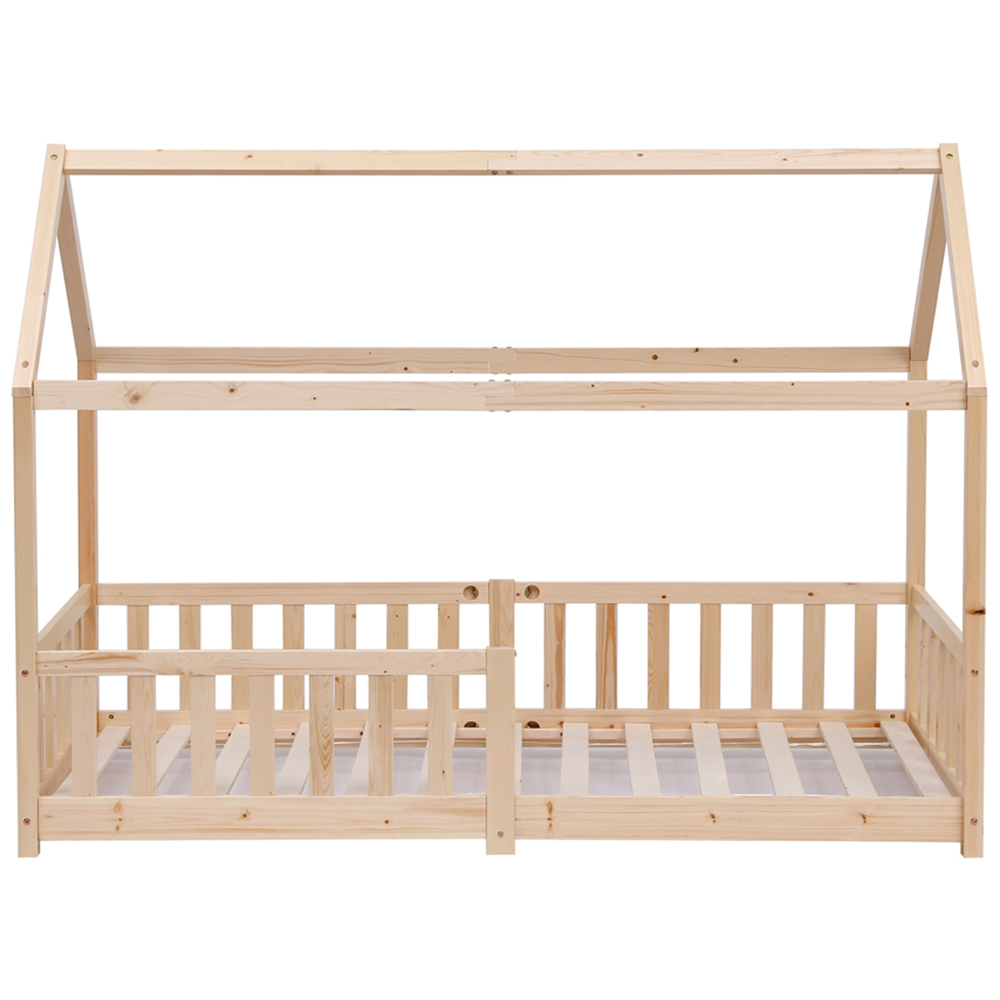 Portland Wood House Natural Kids Bed Frame Image 3