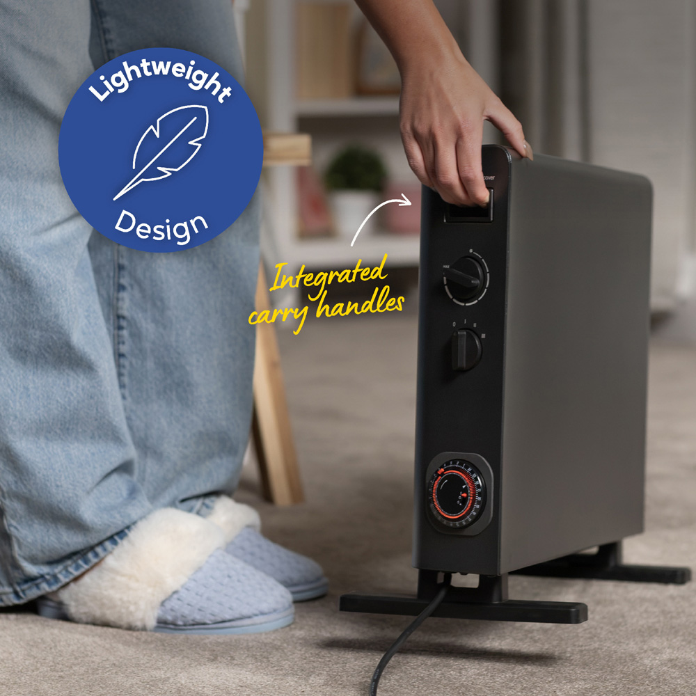 Russell Hobbs RHCVH6002B Black Convection Heater with Timer 2000W Image 6