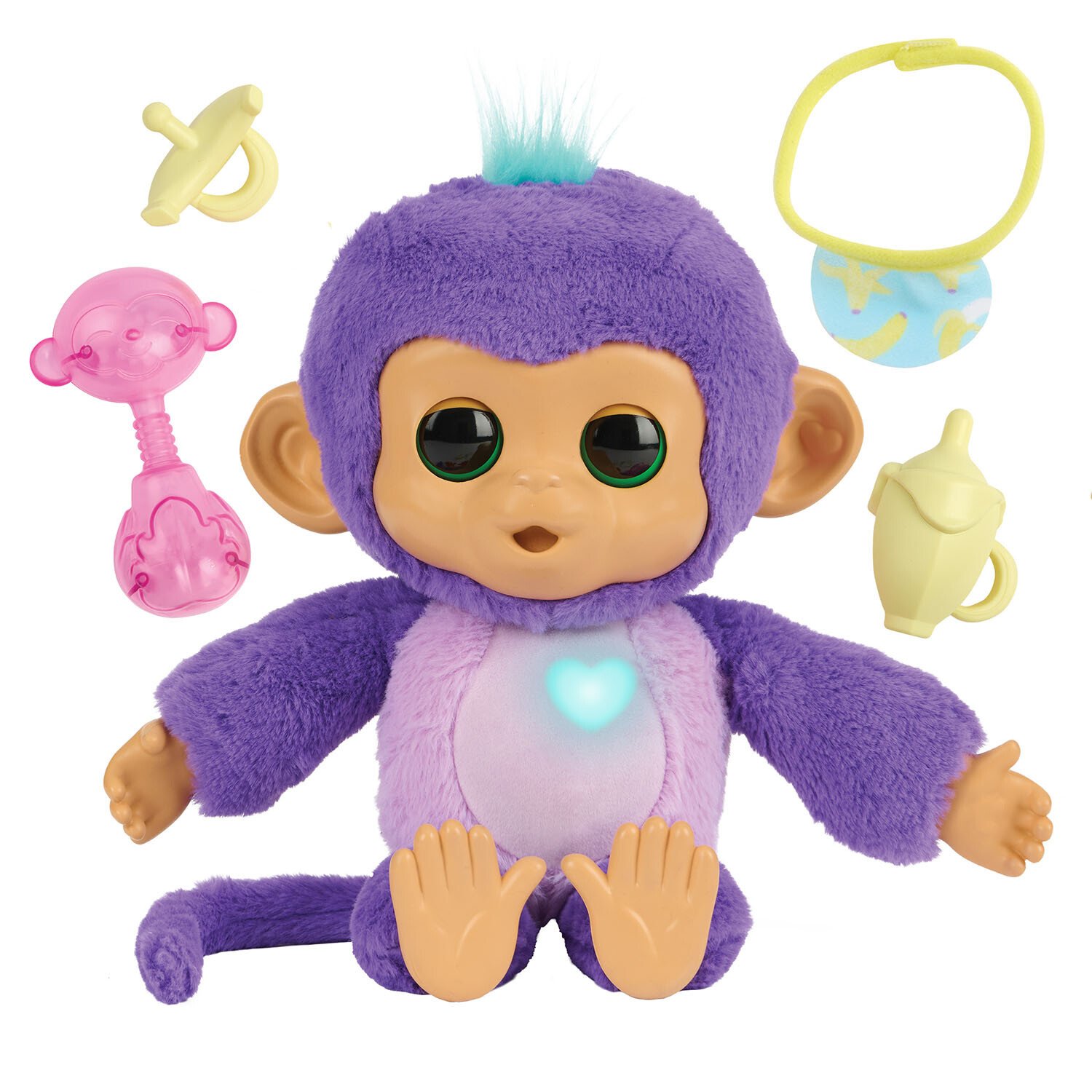 Fingerlings Care N Cuddle Monkey - Purple Image 3